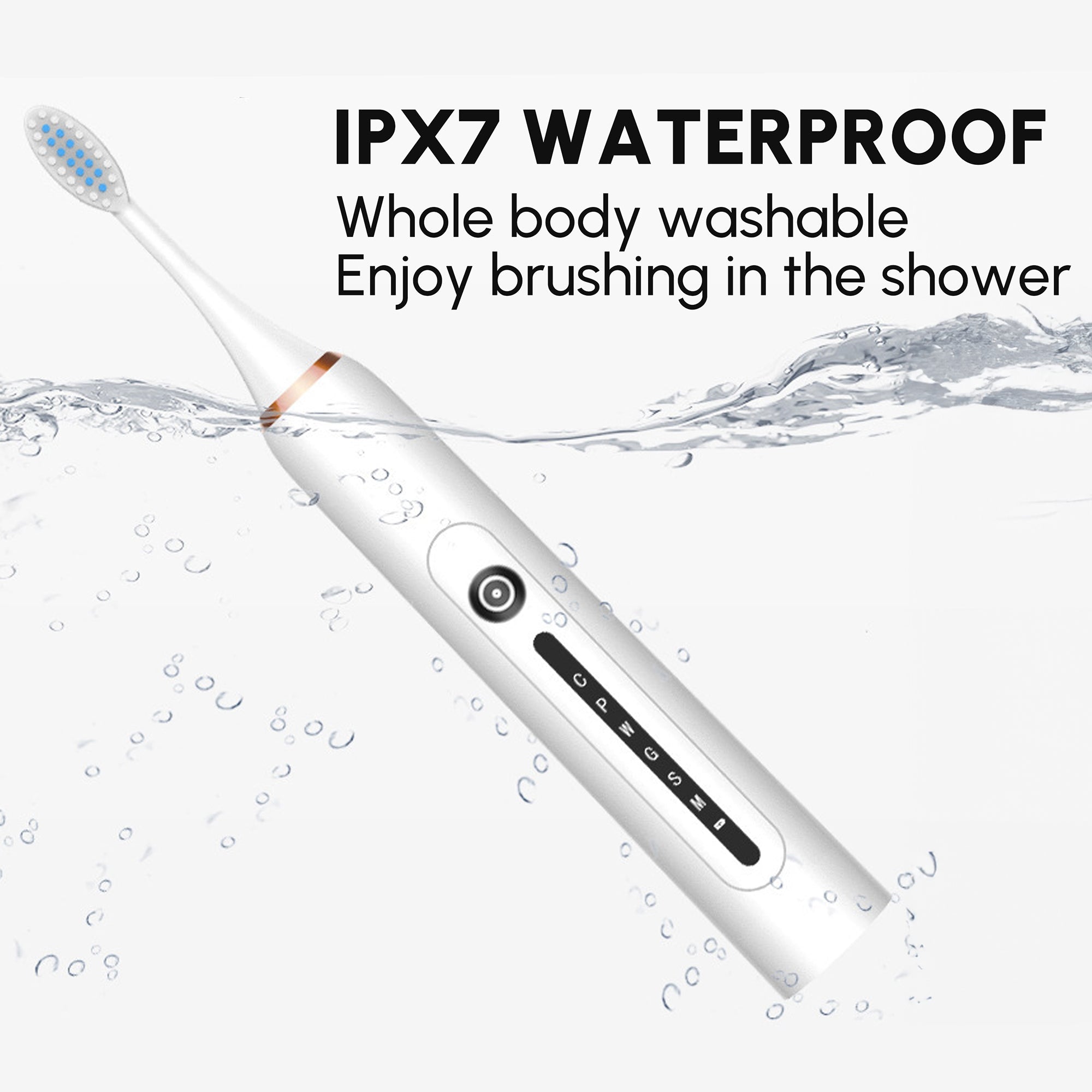 Toothbrush for Adults with 6 Modes and 8 Brush Heads 42000rpm Sonic