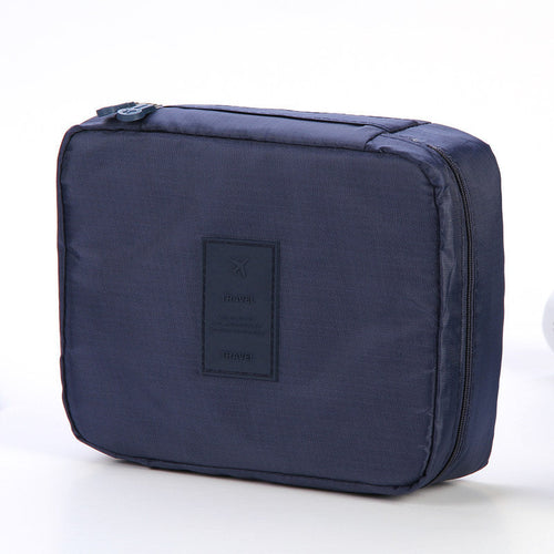 Portable Cosmetic Bag Waterproof Divider Multi-grid Pockets Toiletry