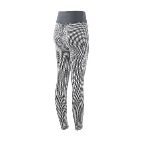 Plaid Leggings Fitness Yoga Pants Women's Seamless High Waist
