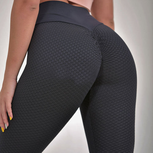 Plaid Leggings Fitness Yoga Pants Women's Seamless High Waist