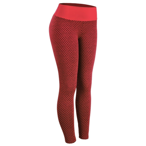 Plaid Leggings Fitness Yoga Pants Women's Seamless High Waist