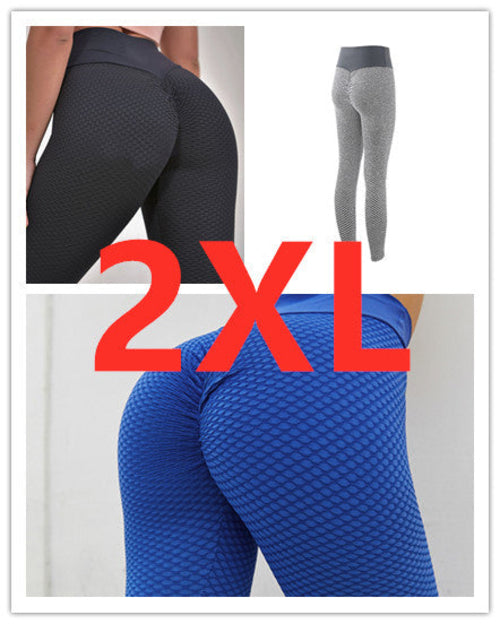 Plaid Leggings Fitness Yoga Pants Women's Seamless High Waist