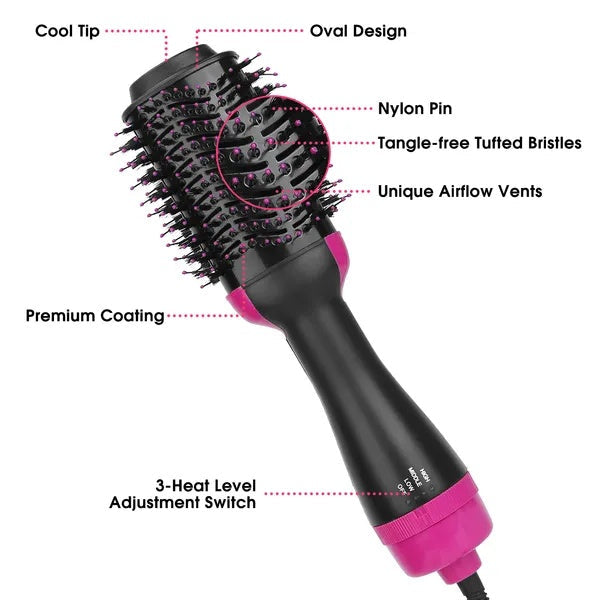 Hot Hair Brush 4 In 1 Hair Dryer Volumizer Brush Dryer Comb For