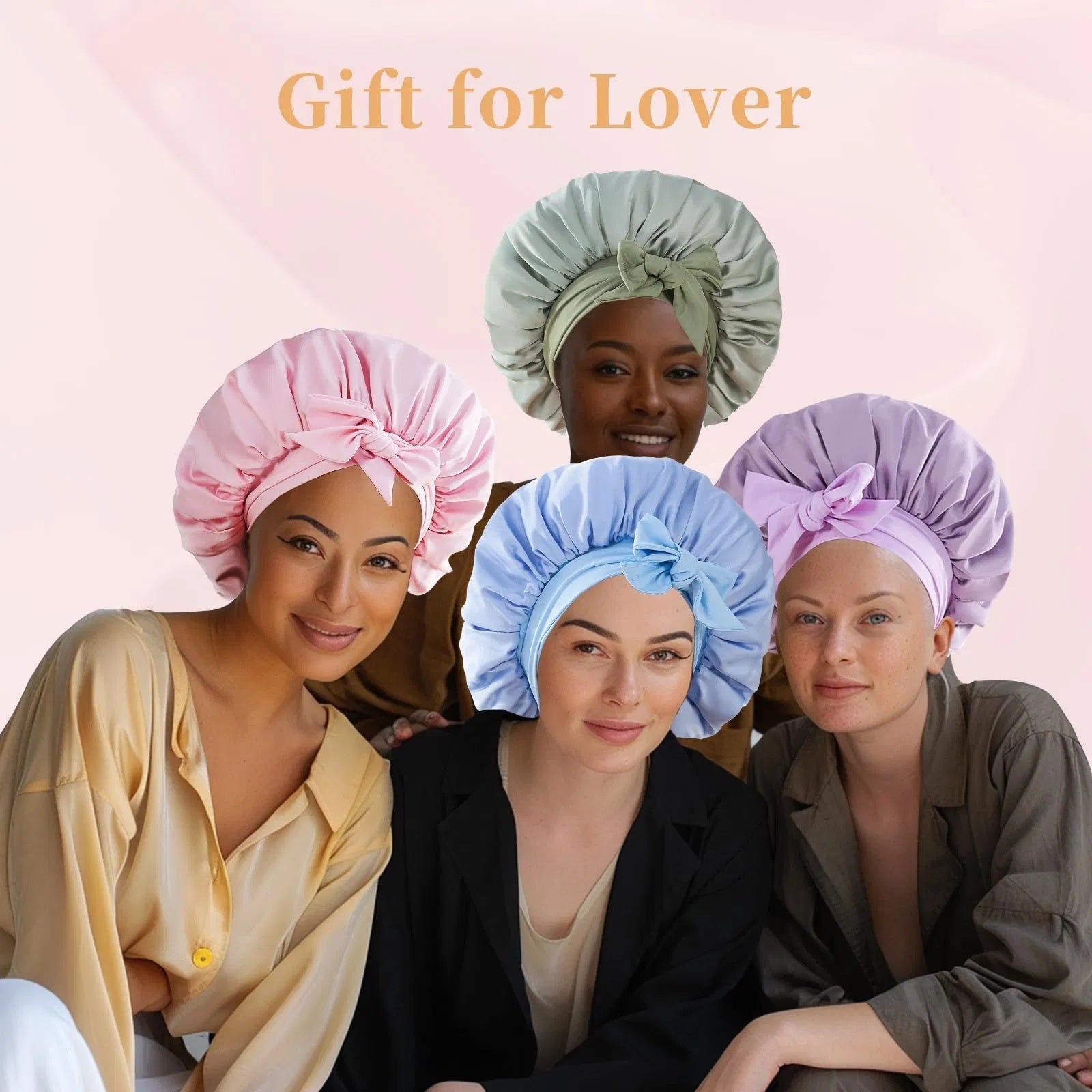 Silk Bonnet For Sleeping Women, Satin Hair Bonnet For Sleeping For