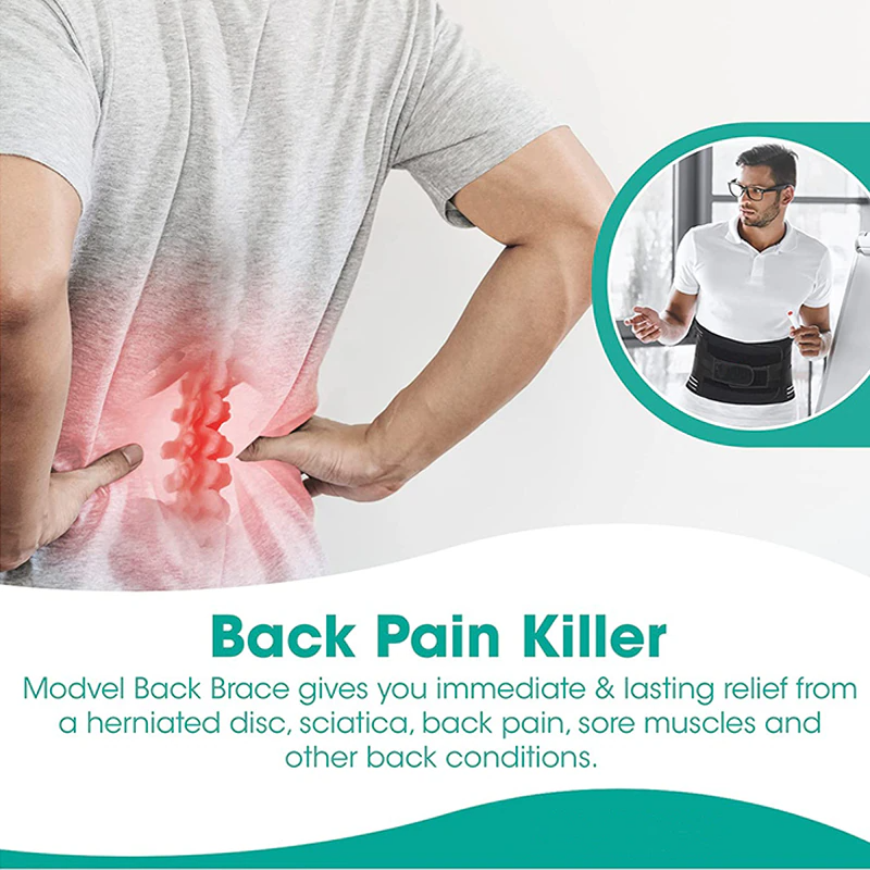 Adjustable Lower Back Brace Lumbar Support Waist Belt For Men Women