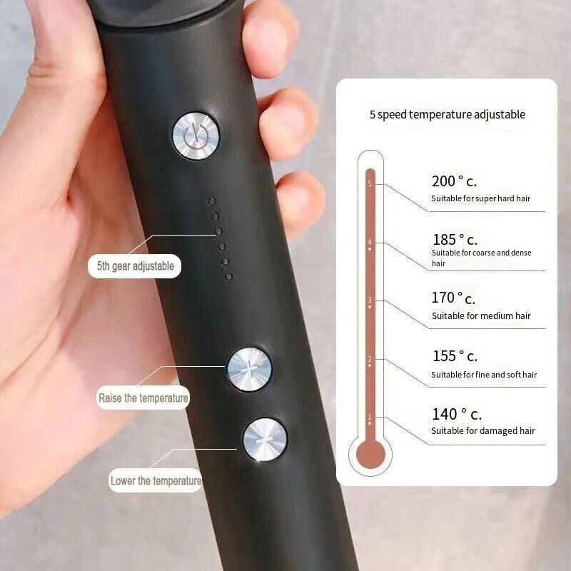 Hair Straightener Brush Straightening Curler Hot Comb Electric