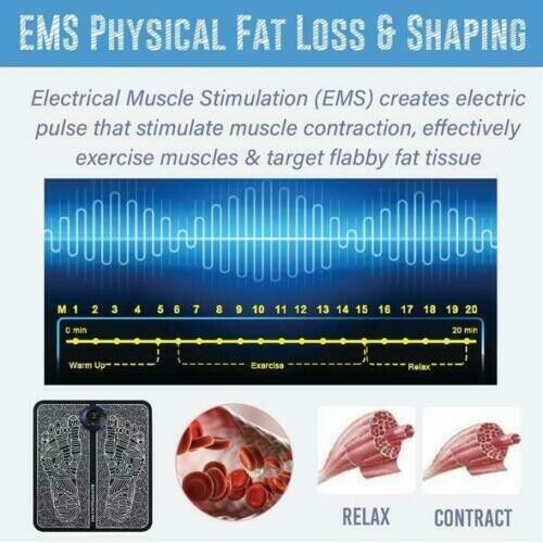 EMS Foot Massager Leg Reshaping Electric Deep Kneading Muscle Pain