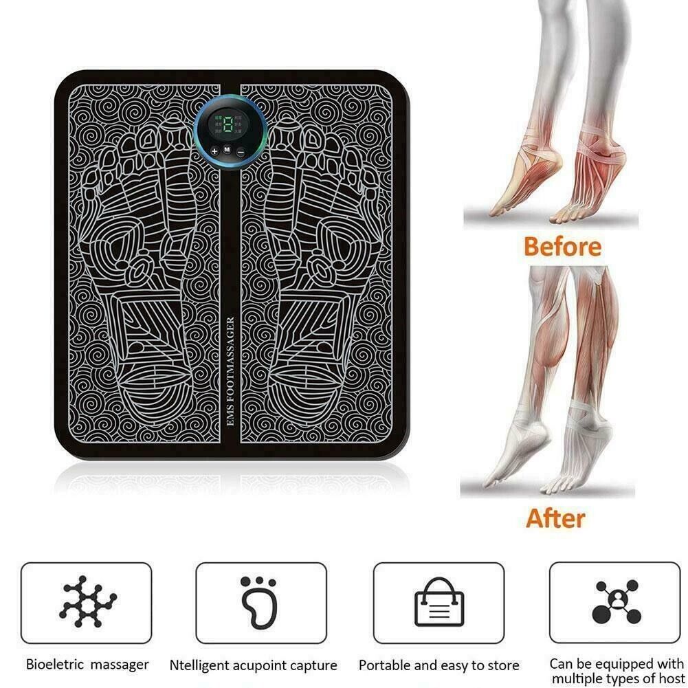 EMS Foot Massager Leg Reshaping Electric Deep Kneading Muscle Pain