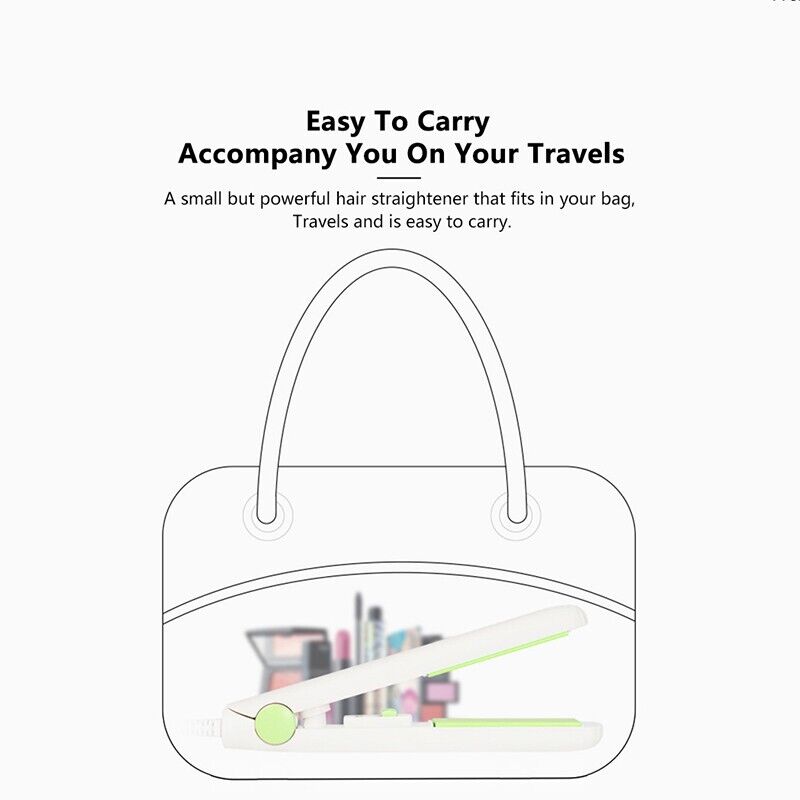 Mini Portable Hair Iron Hair Straightener Curler Professional Hair