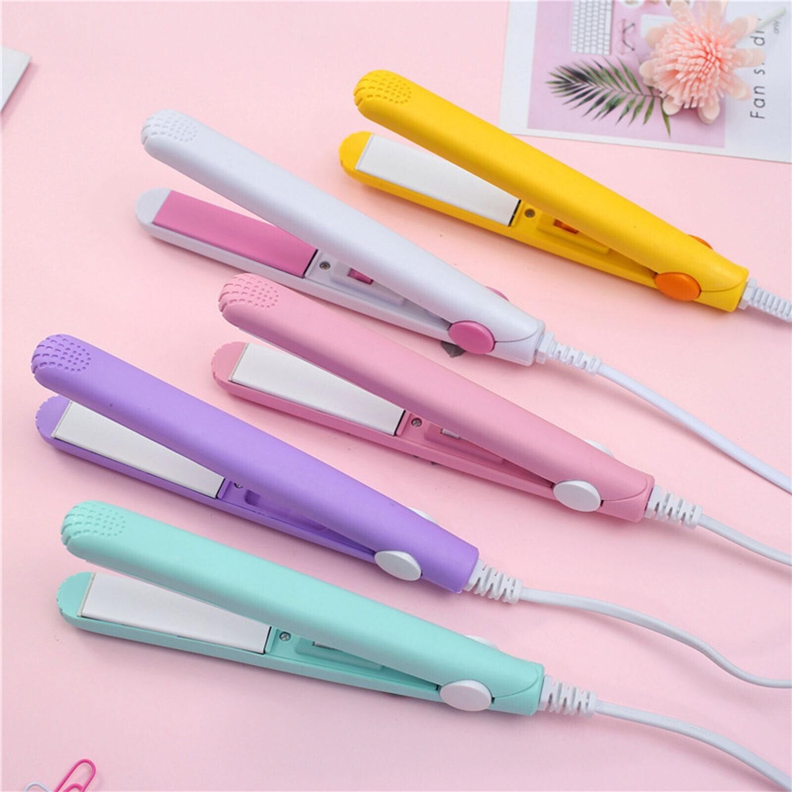 Mini Portable Hair Iron Hair Straightener Curler Professional Hair