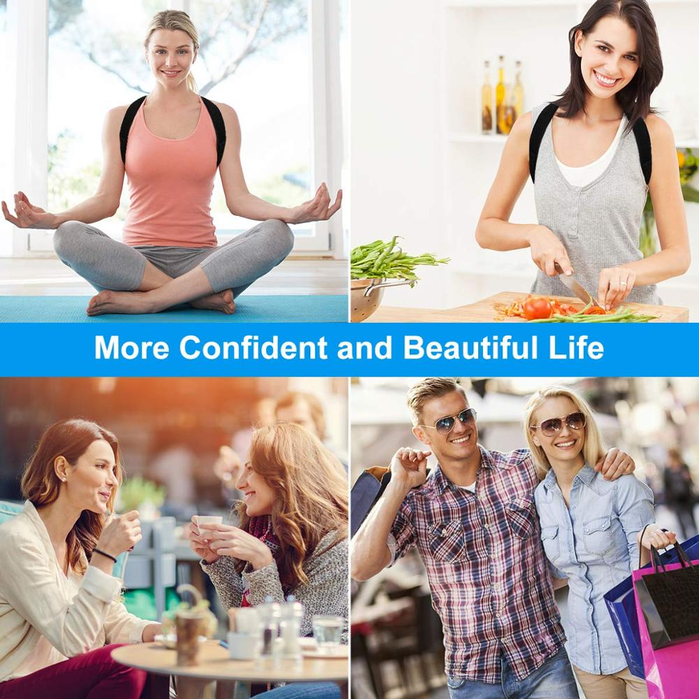 Shoulder Support Adjustable Back Pain Support Posture Corrector Brace