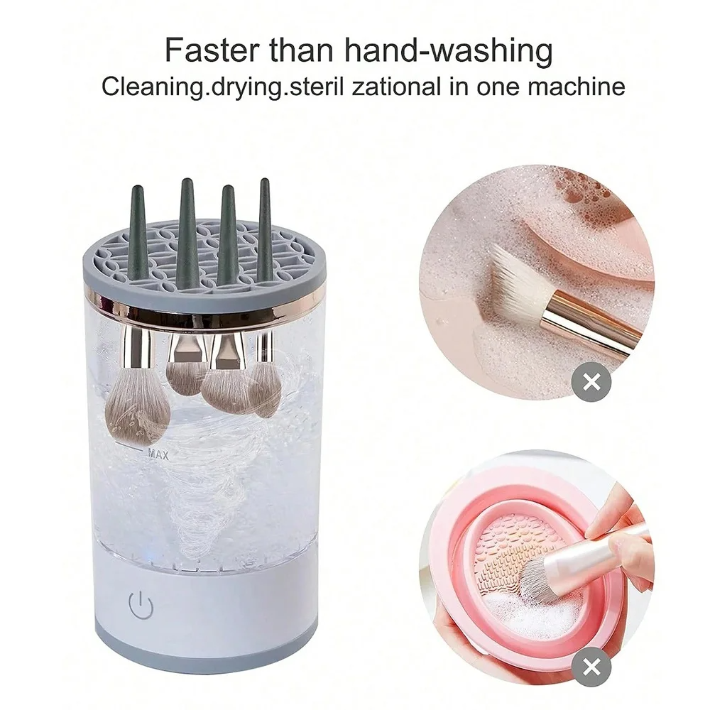 Automatic Brush Cleaner Electric Makeup Brush Cleaning Machine Fast