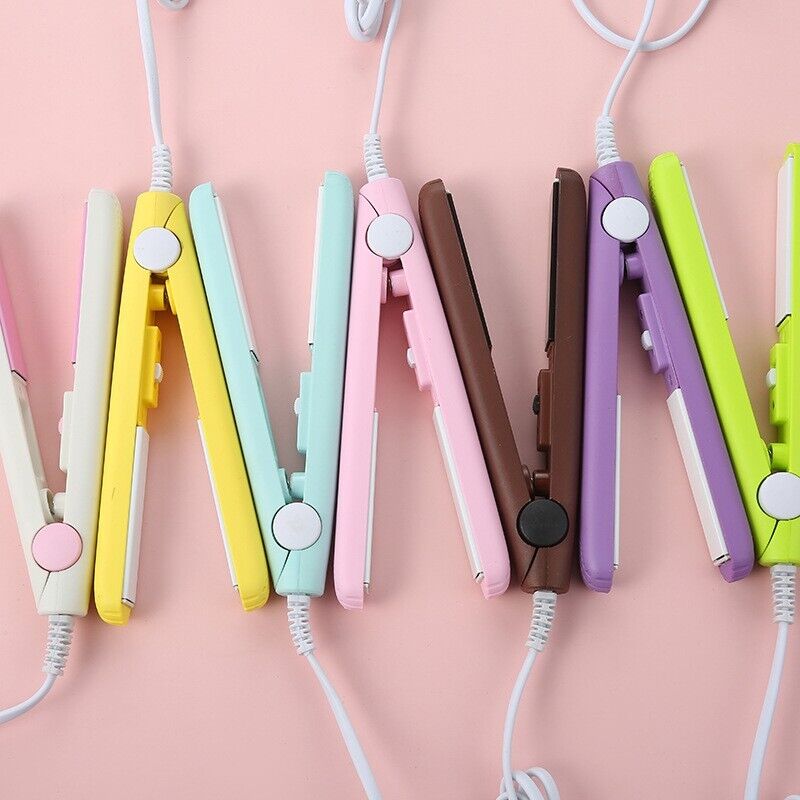 Mini Portable Hair Iron Hair Straightener Curler Professional Hair