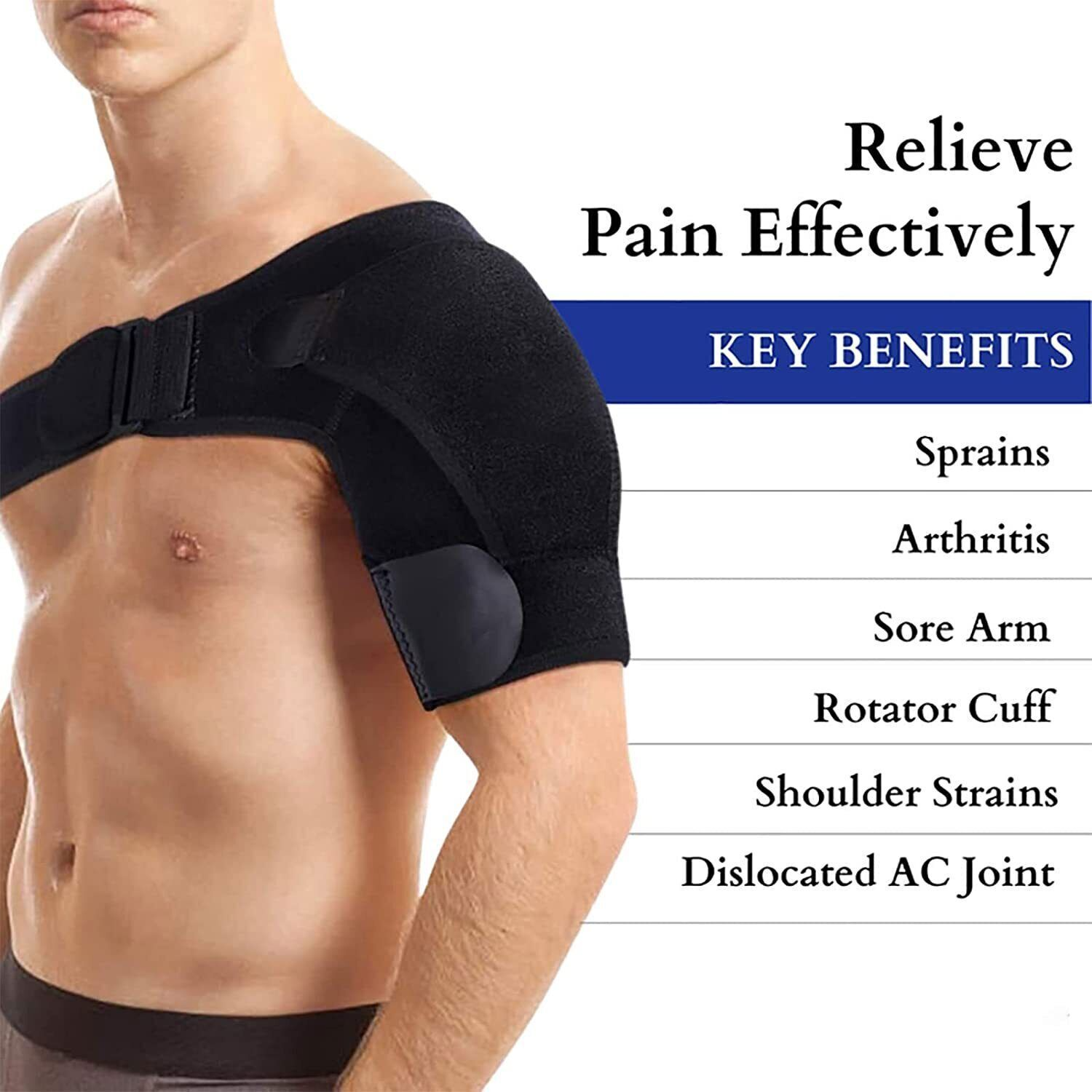 Shoulder Brace Support Compression Sleeve Torn Rotator Cuff AC Joint