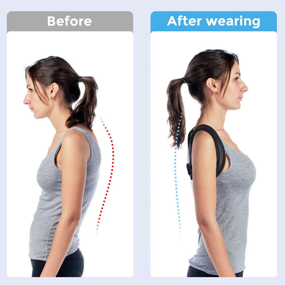 Posture Corrector Adjustable Back Brace Shoulder Support Clavicle Belt
