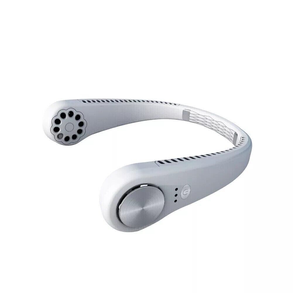 USB Portable Hanging Neck Fan Cooling Air Cooler Little Electric Air