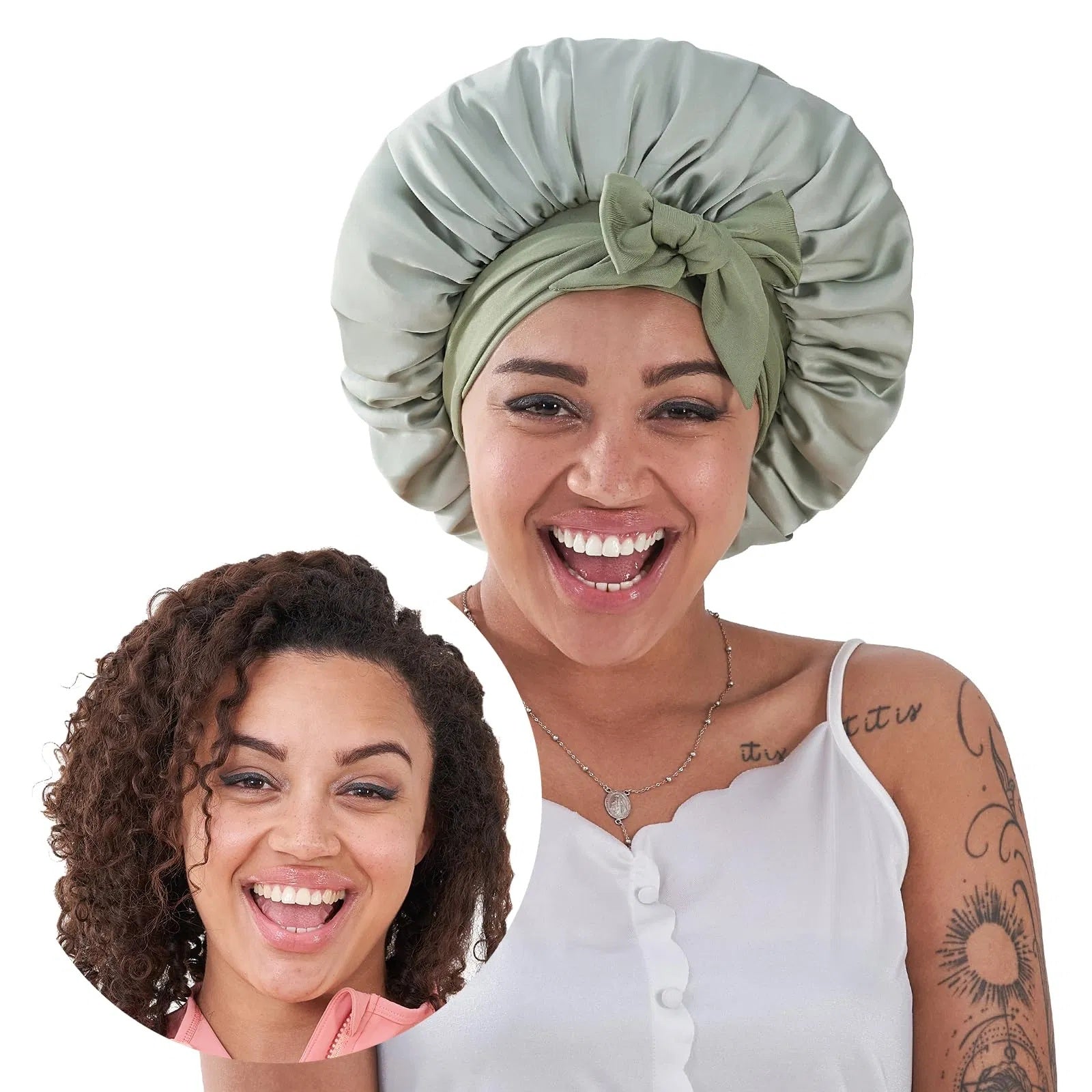 Silk Bonnet For Sleeping Women, Satin Hair Bonnet For Sleeping For