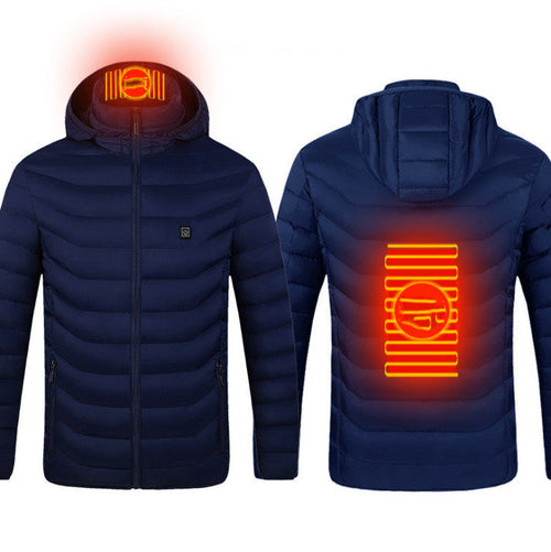 New Heated Jacket Coat USB Electric Jacket Cotton Coat Heater Thermal