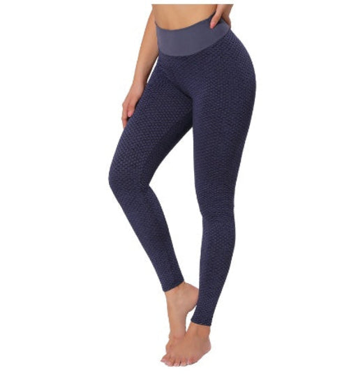 Plaid Leggings Fitness Yoga Pants Women's Seamless High Waist