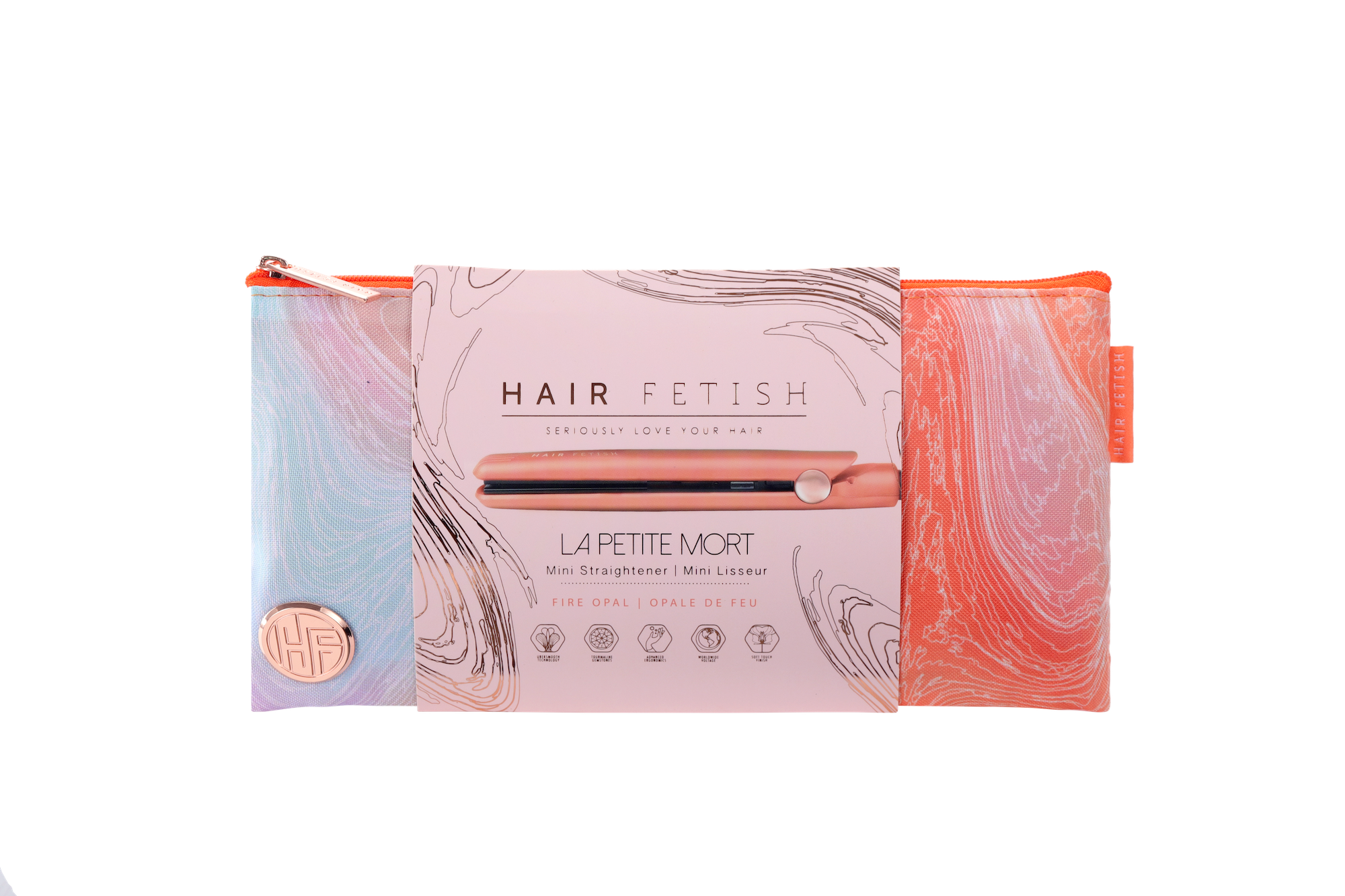 Hair Fetish Mini Flat Iron (with Designer Travel Pouch)