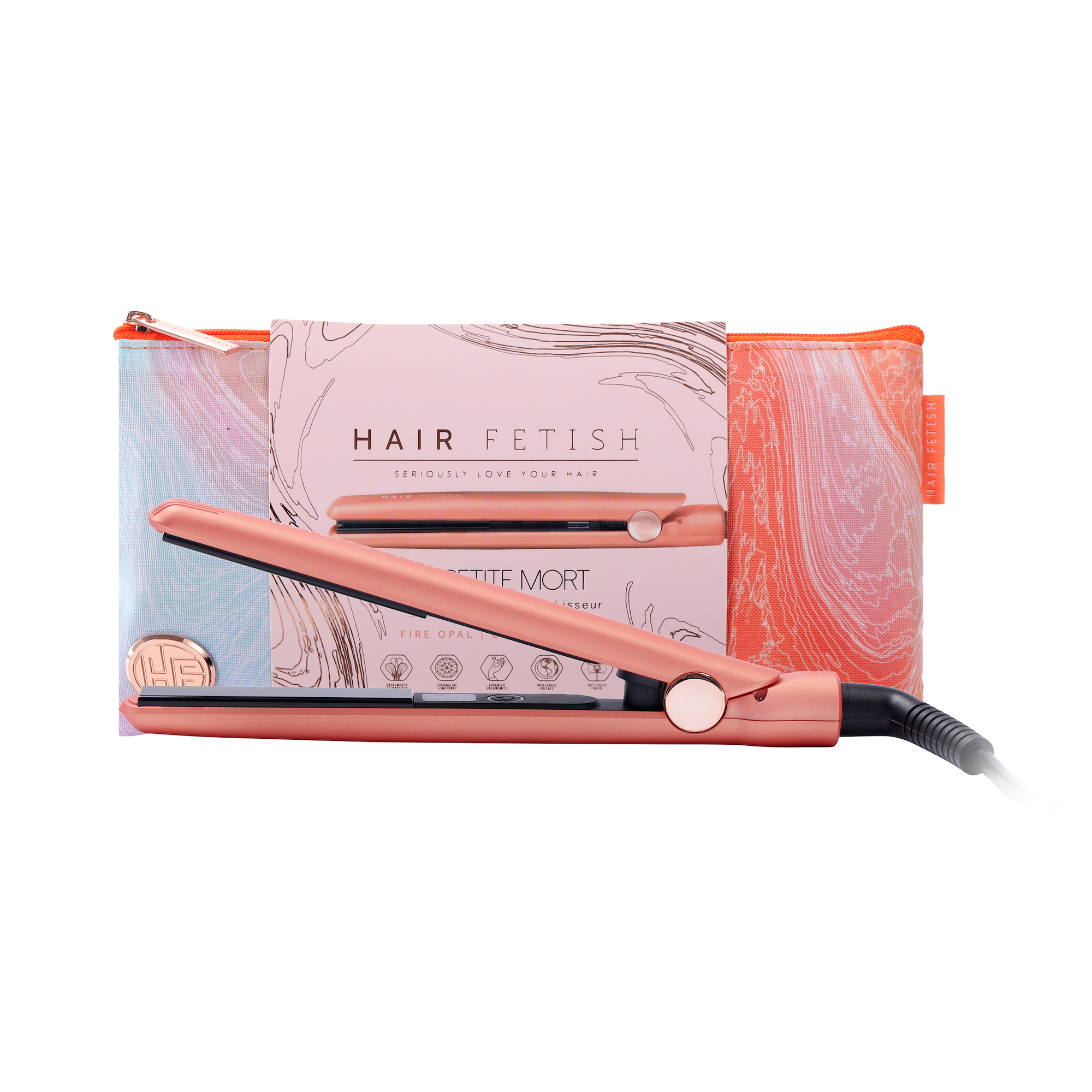 Hair Fetish Mini Flat Iron (with Designer Travel Pouch)