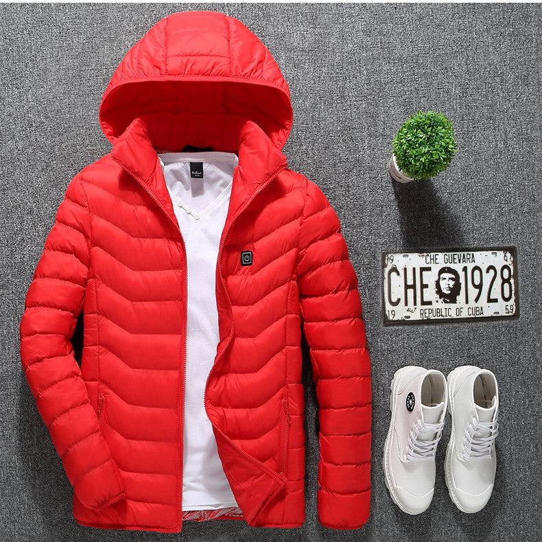 New Heated Jacket Coat USB Electric Jacket Cotton Coat Heater Thermal